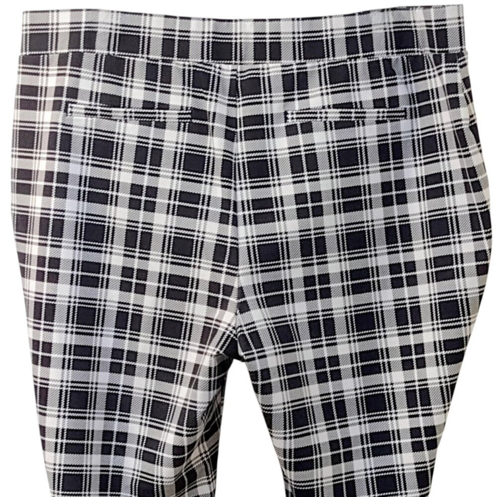 Iman: 2pc Black and White Plaid Pantsuit, Size 2X - Picture 13 of 15